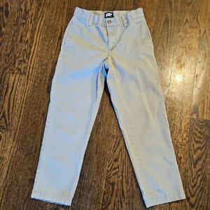 Lands' End khaki straight-leg pants
